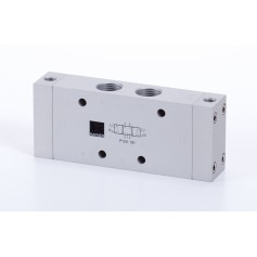 5/3-as pneumatikus vezérlésű szelep, középállásban leszellőztetett - G1/2 