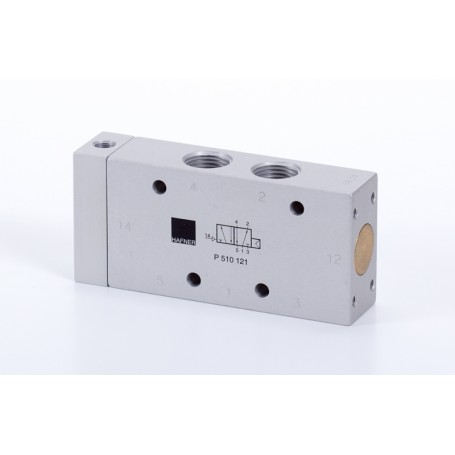 5/2-es pneumatikus vezérlésű szelep, monostabil - G1/2 