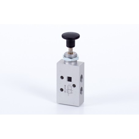 5/2-es nyomógombos szelep, monostabil - G1/8 