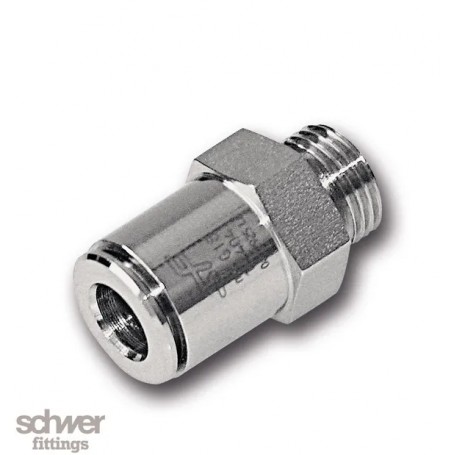 Push-In egyenes csatlakozó D 10mm, G 1/2 