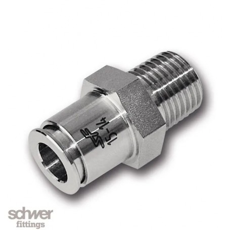 Push-In egyenes csatlakozó D 6mm, R 1/8 