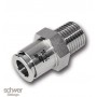 Push-In egyenes csatlakozó D 4mm, R 1/8 