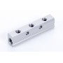 Elosztótömb - G3/8 - G1/4 - 1x2 helyes + tápcsatorna
