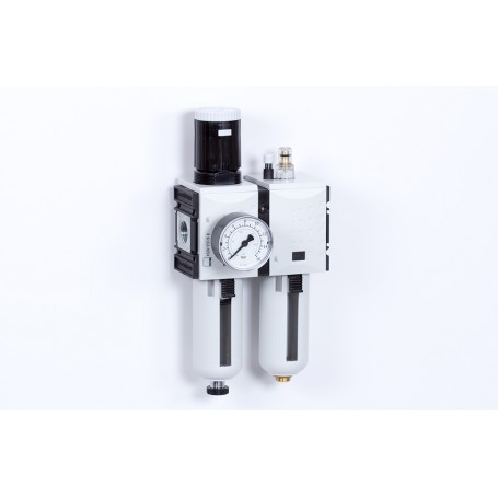 Levegő-előkészítő egység - 8 bar - 5 mikron + Manométer (FS-1)