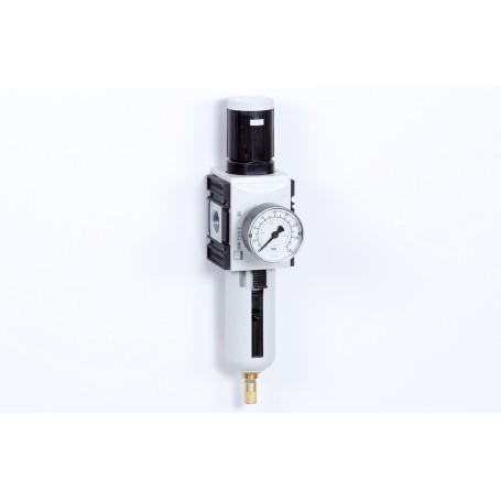 Automata szűrő-szabályzó egység - 8 bar - 5 mikron + Manométer (FS-1)