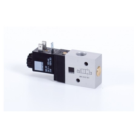 2/2-es elektromos vezérlésű szelep, monostabil - alaph.zárt - G1/4 
