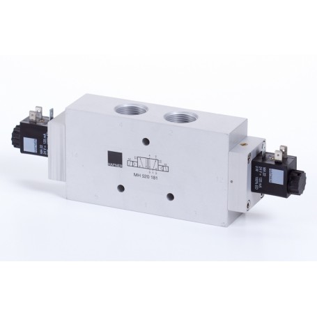 5/2-es elektromos vezérlésű szelep, bistabil - G3/4 