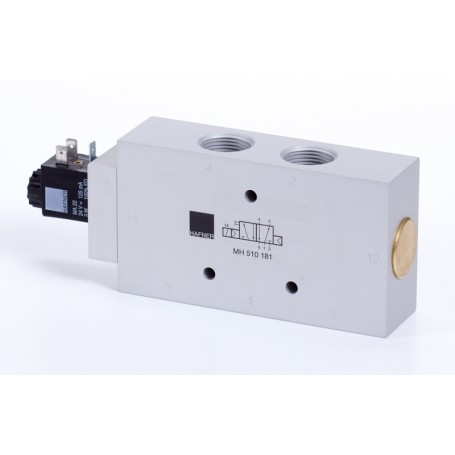 5/2-es elektromos vezérlésű szelep, monostabil - G3/4 